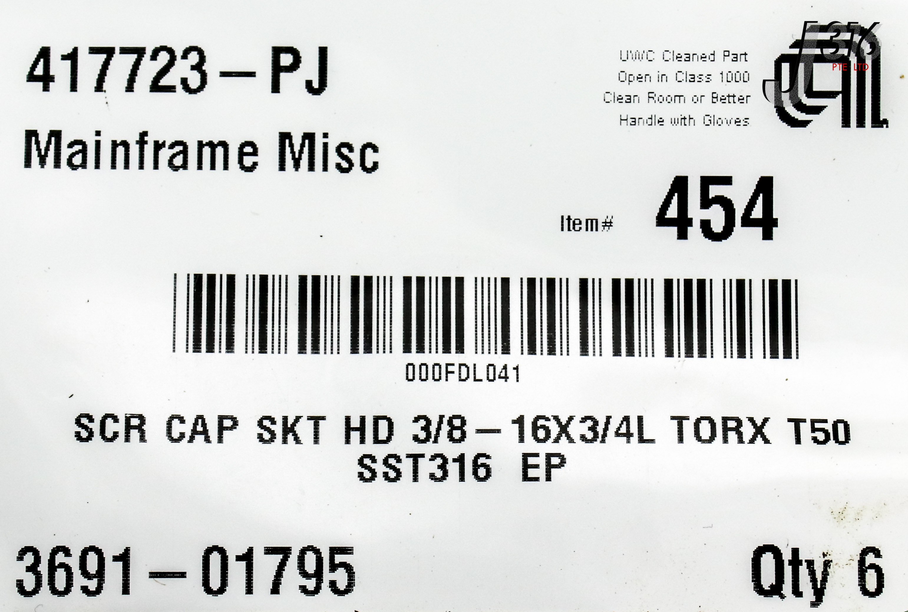 19873 APPLIED MATERIALS SCR CAP SKT HD 3/8-16X3/4L 3691-01795 | eBay